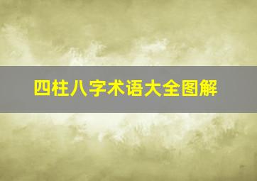 四柱八字术语大全图解