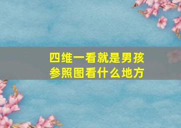 四维一看就是男孩参照图看什么地方