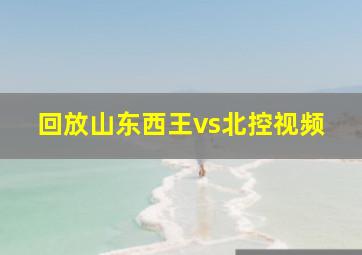 回放山东西王vs北控视频