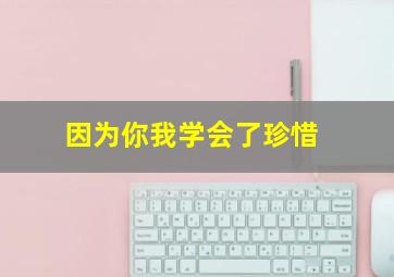 因为你我学会了珍惜