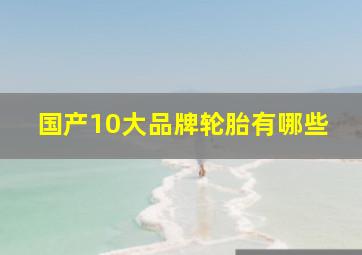 国产10大品牌轮胎有哪些