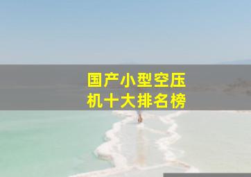 国产小型空压机十大排名榜