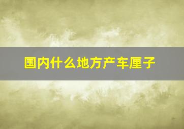 国内什么地方产车厘子