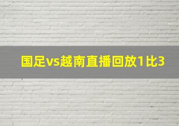 国足vs越南直播回放1比3