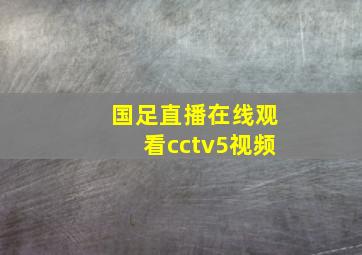 国足直播在线观看cctv5视频