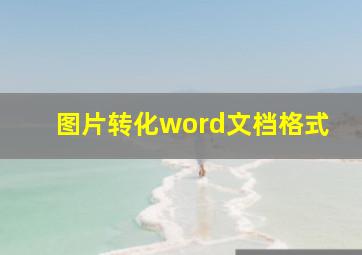 图片转化word文档格式