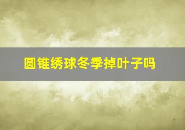 圆锥绣球冬季掉叶子吗