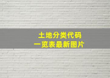 土地分类代码一览表最新图片