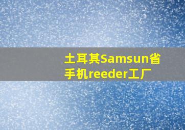 土耳其Samsun省手机reeder工厂