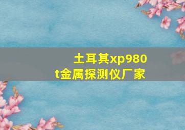 土耳其xp980t金属探测仪厂家