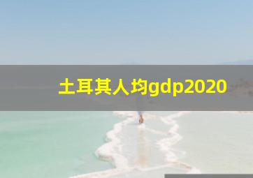 土耳其人均gdp2020