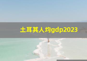 土耳其人均gdp2023