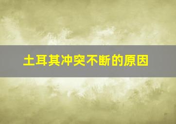 土耳其冲突不断的原因