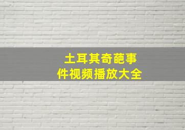 土耳其奇葩事件视频播放大全