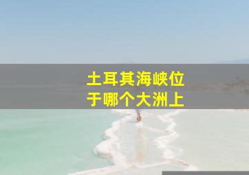 土耳其海峡位于哪个大洲上