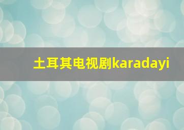 土耳其电视剧karadayi