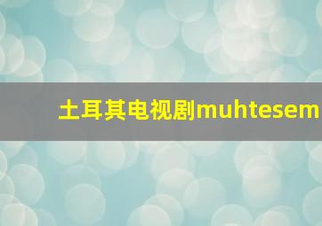 土耳其电视剧muhtesem