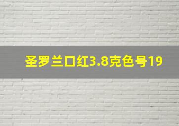 圣罗兰口红3.8克色号19