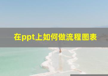 在ppt上如何做流程图表