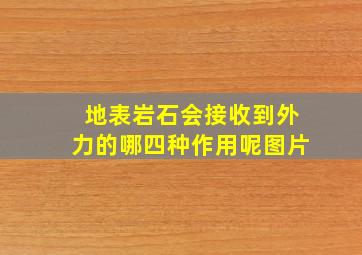 地表岩石会接收到外力的哪四种作用呢图片