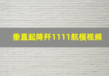 垂直起降歼1111航模视频