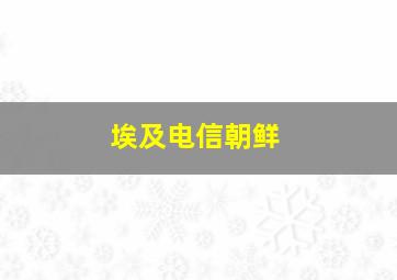 埃及电信朝鲜