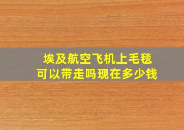 埃及航空飞机上毛毯可以带走吗现在多少钱