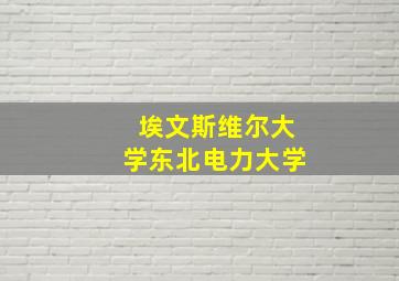 埃文斯维尔大学东北电力大学