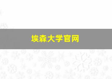 埃森大学官网