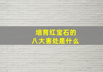 培育红宝石的八大害处是什么