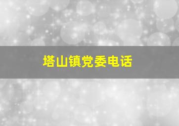 塔山镇党委电话