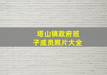 塔山镇政府班子成员照片大全