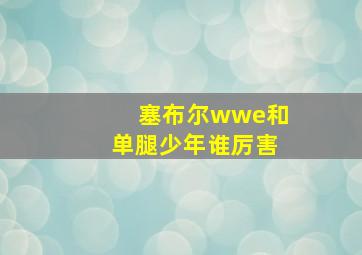 塞布尔wwe和单腿少年谁厉害