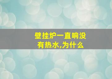 壁挂炉一直响没有热水,为什么