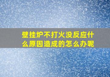 壁挂炉不打火没反应什么原因造成的怎么办呢