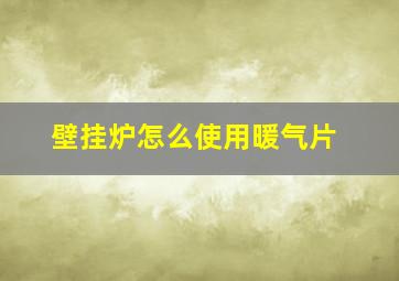 壁挂炉怎么使用暖气片