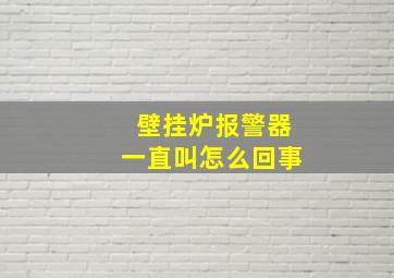 壁挂炉报警器一直叫怎么回事