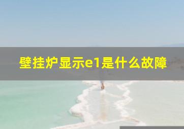 壁挂炉显示e1是什么故障