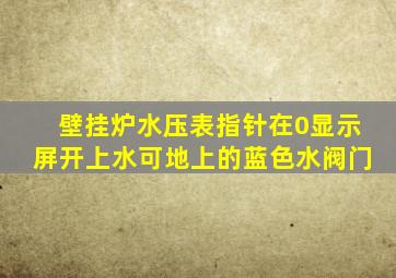 壁挂炉水压表指针在0显示屏开上水可地上的蓝色水阀门