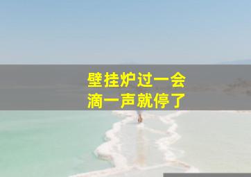 壁挂炉过一会滴一声就停了