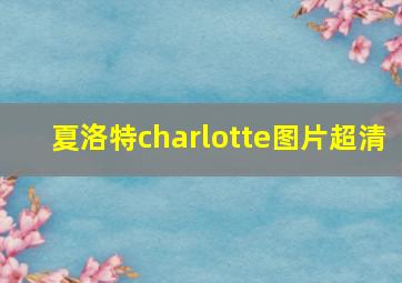 夏洛特charlotte图片超清