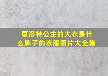 夏洛特公主的大衣是什么牌子的衣服图片大全集