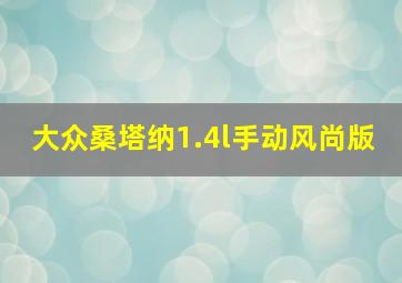 大众桑塔纳1.4l手动风尚版