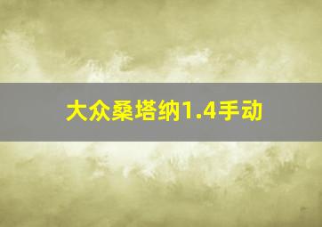 大众桑塔纳1.4手动