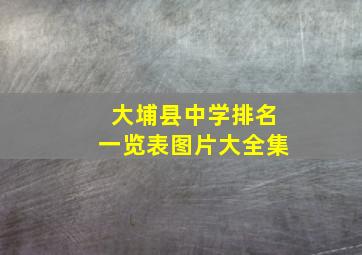 大埔县中学排名一览表图片大全集