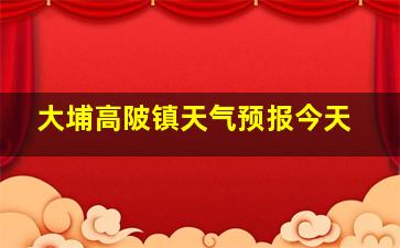 大埔高陂镇天气预报今天