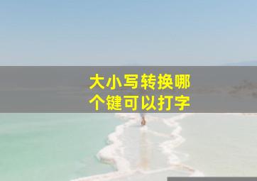 大小写转换哪个键可以打字