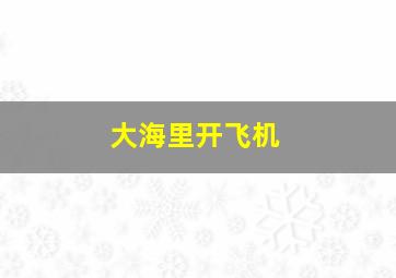 大海里开飞机