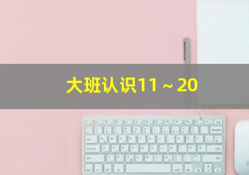 大班认识11～20