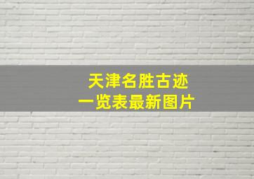 天津名胜古迹一览表最新图片